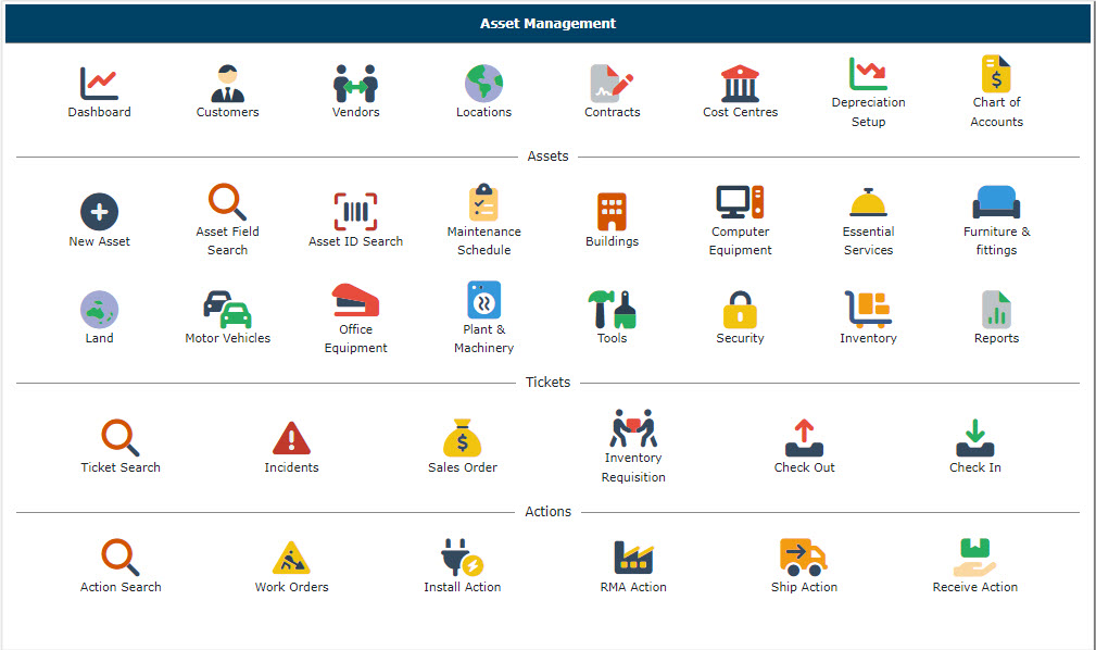 asset management screenshot