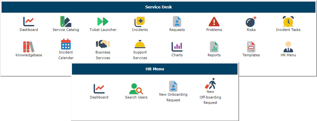 service desk screenshot